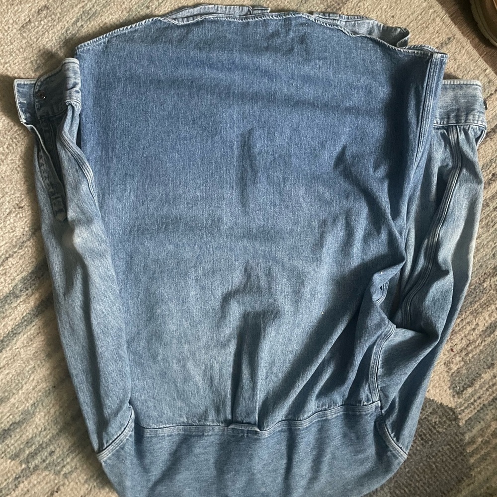 CHAPS Ralph Lauren Classic Blue Denim Shirt Jacket - Picture 3 of 4